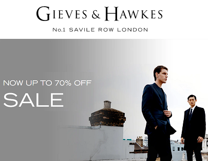 Распродажа от Gieves & Hawkes: только для джентльменов 
