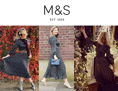 Платье от M&S, которое в этом сезоне носят все лондонские модницы 