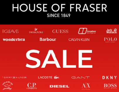 Любимые бренды со скидкой 50% в House of Fraser 