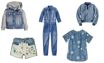 Джинсовая одежда для детей из новых коллекций