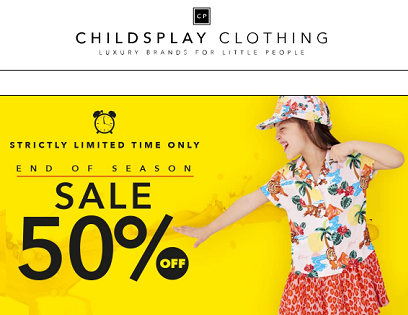 Распродажа для самых модных деток от Childsplay Clothing