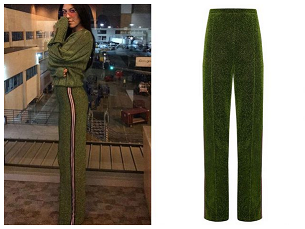 Знаменитые зеленые брюки Кортни Кардашьян снова в продаже!