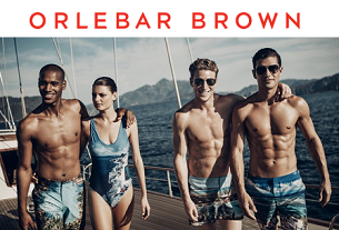 Высокая пляжная мода с большими скидками  на распродаже от Orlebar Brown